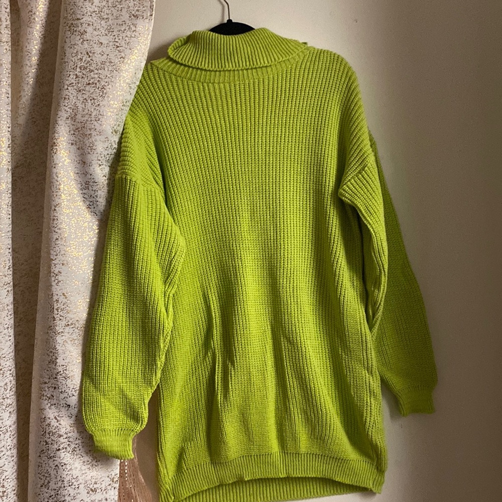 Lime Green Oversized Sweater